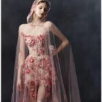 【Auroflora】Unique floral wedding dress  Z0007