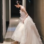 【Estrella】Dreamy mesh long train wedding dress Z0020