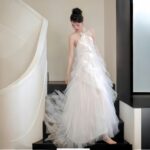 【Estrella】Halter Neck Sparkling Tulle Dress  Z0021