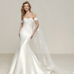 【Luz】French-style satin slim mermaid wedding dress G0007