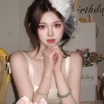 【Accessories】Retro white mesh hat for brides, veil for headdresses and hair accessories