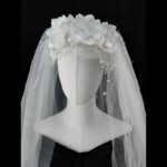 【Wedding Veil】Bridal veil rose shape fluffy headdress G0035