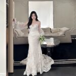 【Whisper】Plus Size Lace Mermaid Wedding Dress  Z0029