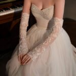 【Accessories】Palace style lace butterfly wedding glovesw Z0050